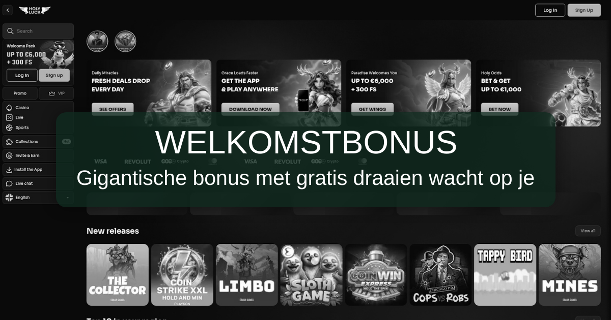 Holyluck Casino Nederland - Legaal gokken met iDEAL